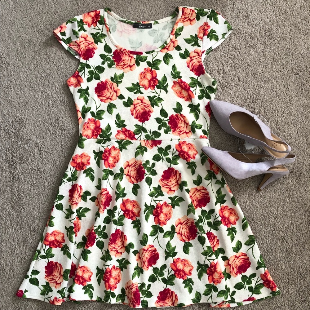 Floral A-line Dress